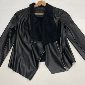 Women faux leather jacket